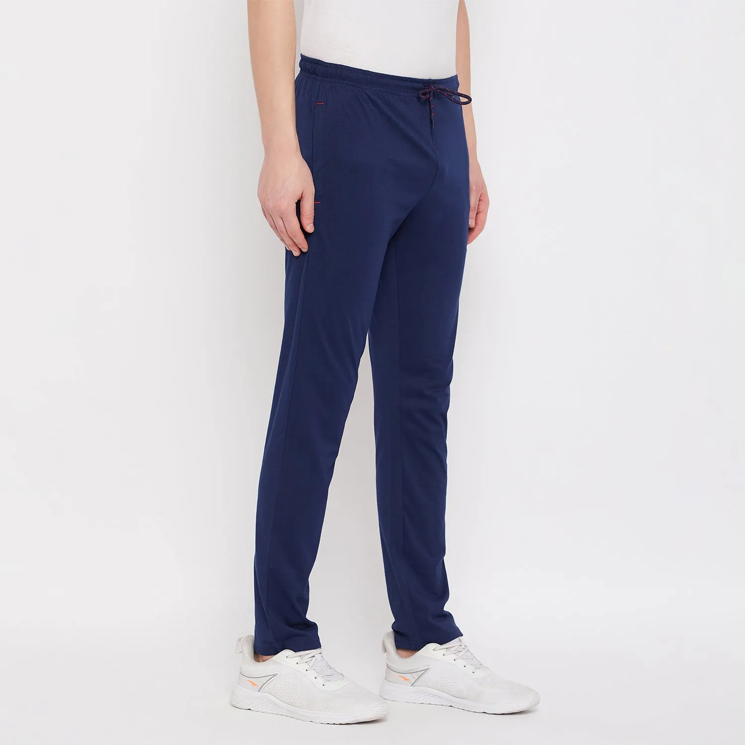 Neva Men's Track Pant in Wave Pattern Side pockets - Denim