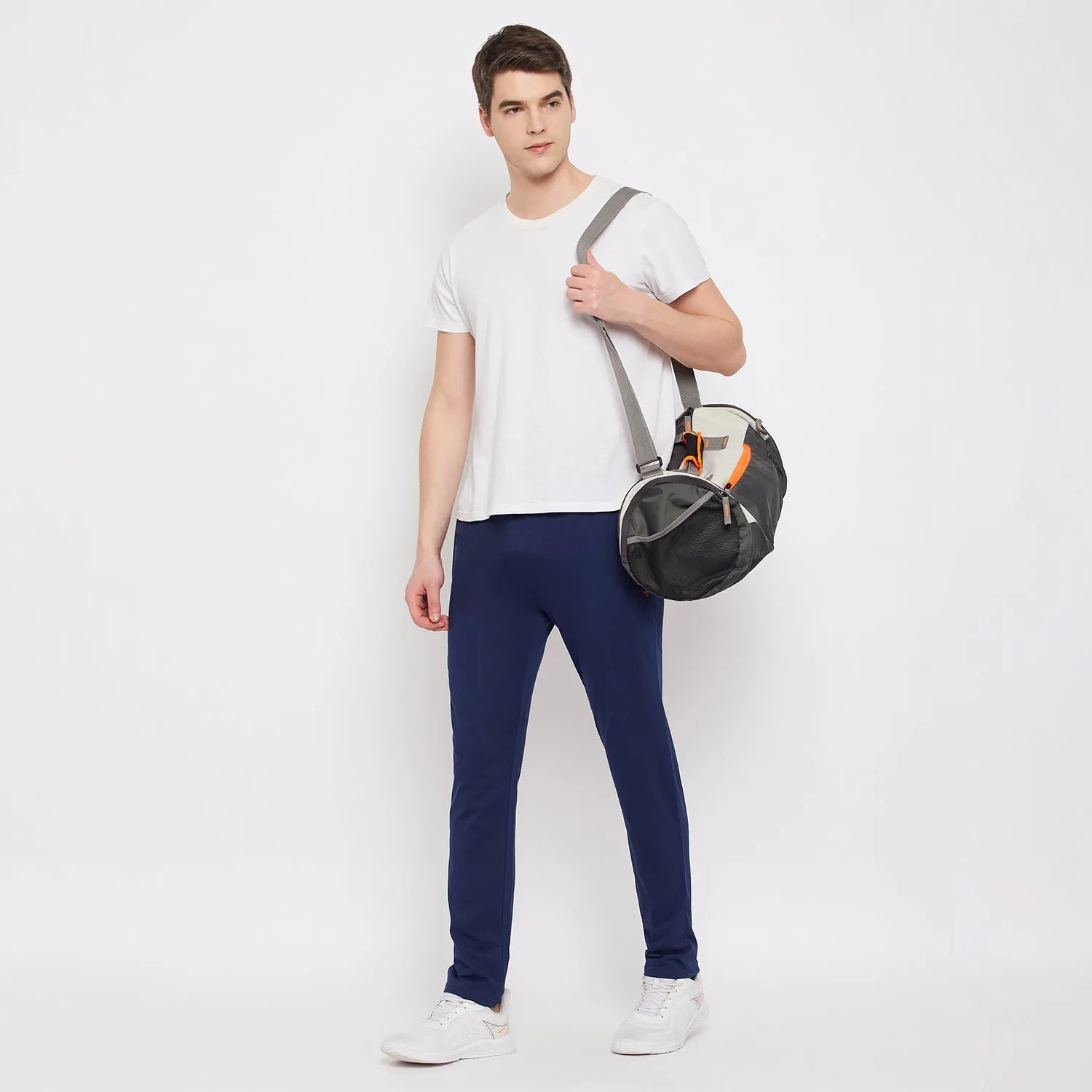 Neva Men's Track Pant in Wave Pattern Side pockets - Denim