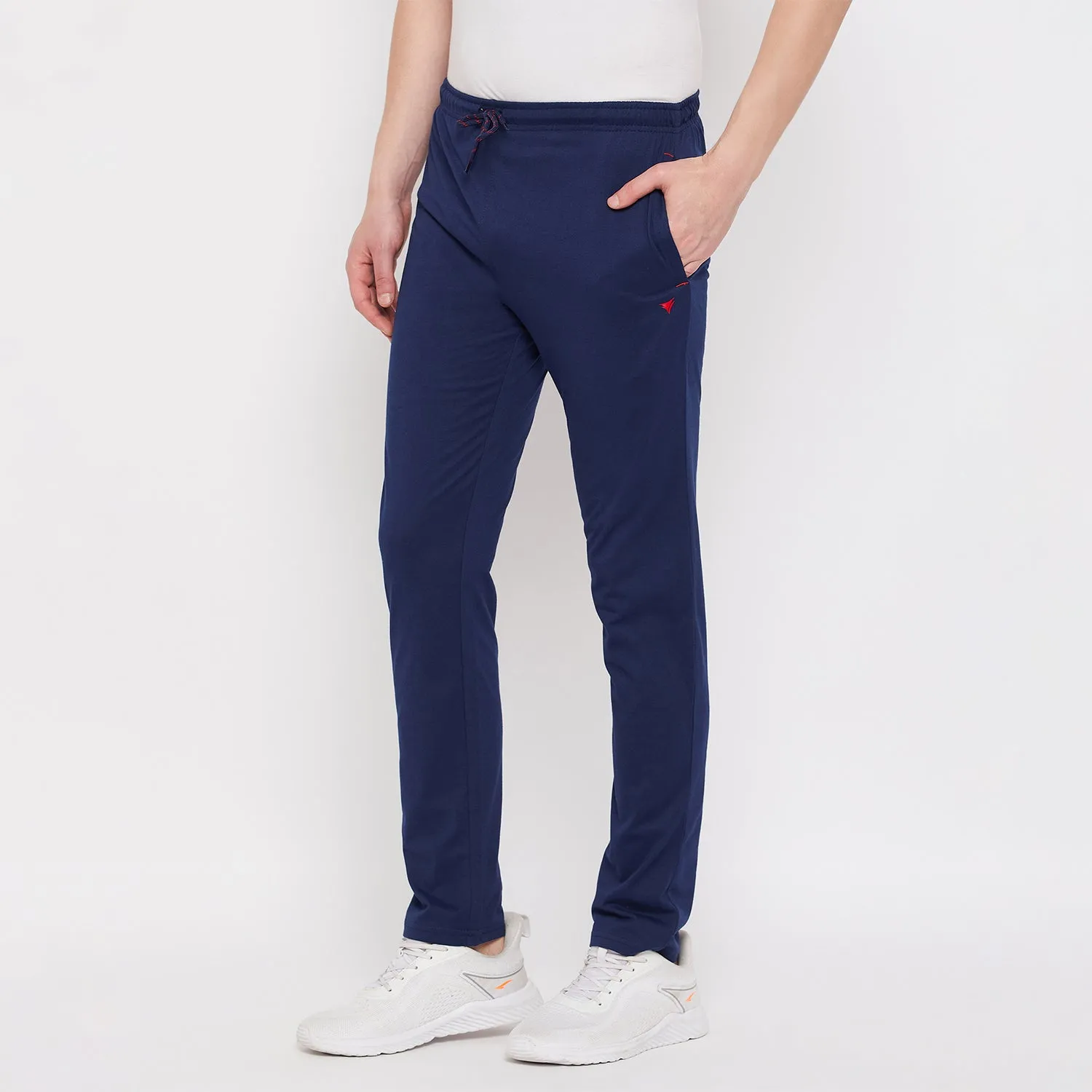 Neva Men's Track Pant in Wave Pattern Side pockets - Denim