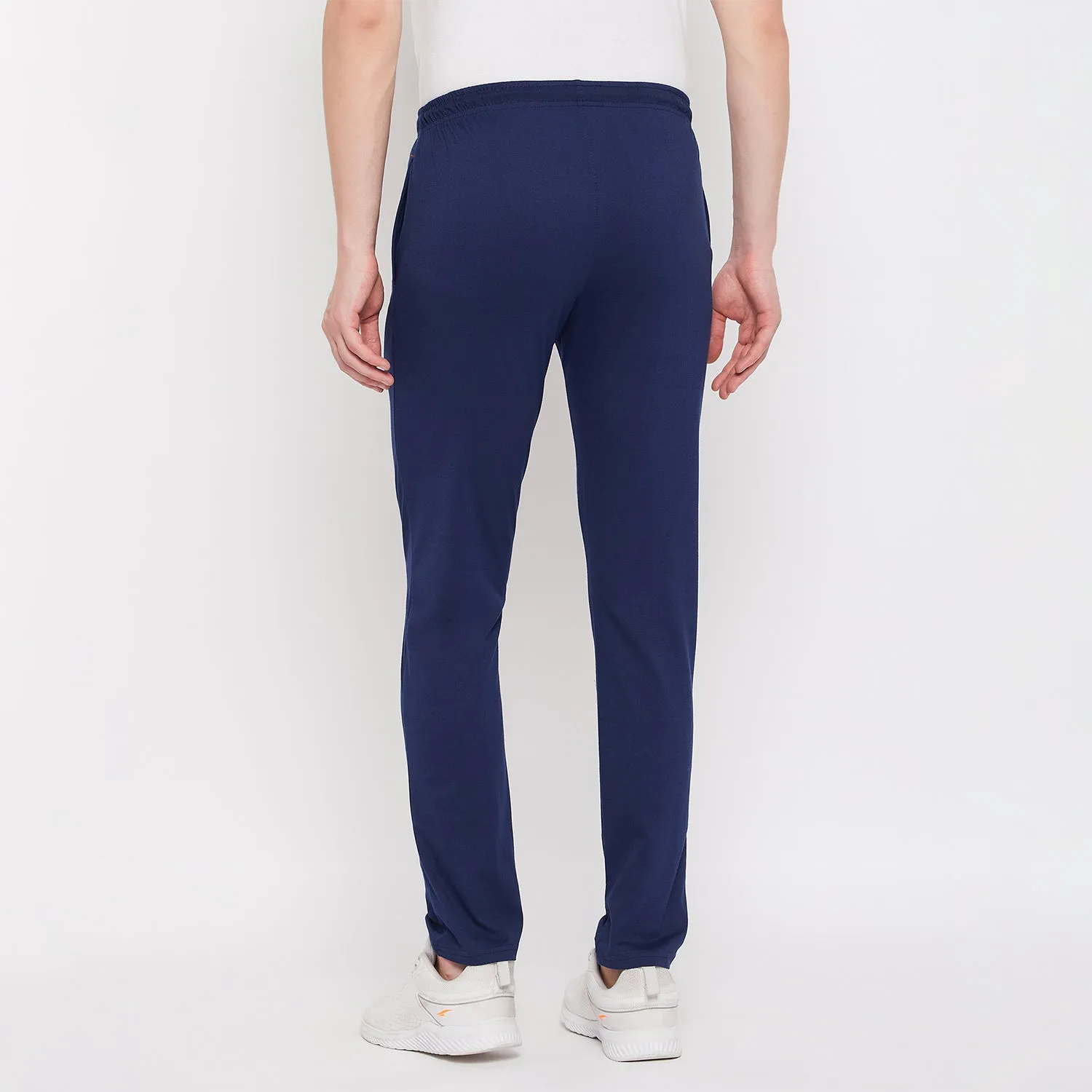 Neva Men's Track Pant in Wave Pattern Side pockets - Denim