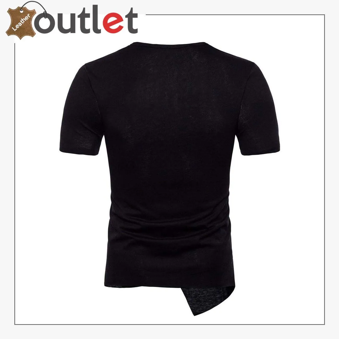 New Fashion Style Casual Leather Patchwork Shirt