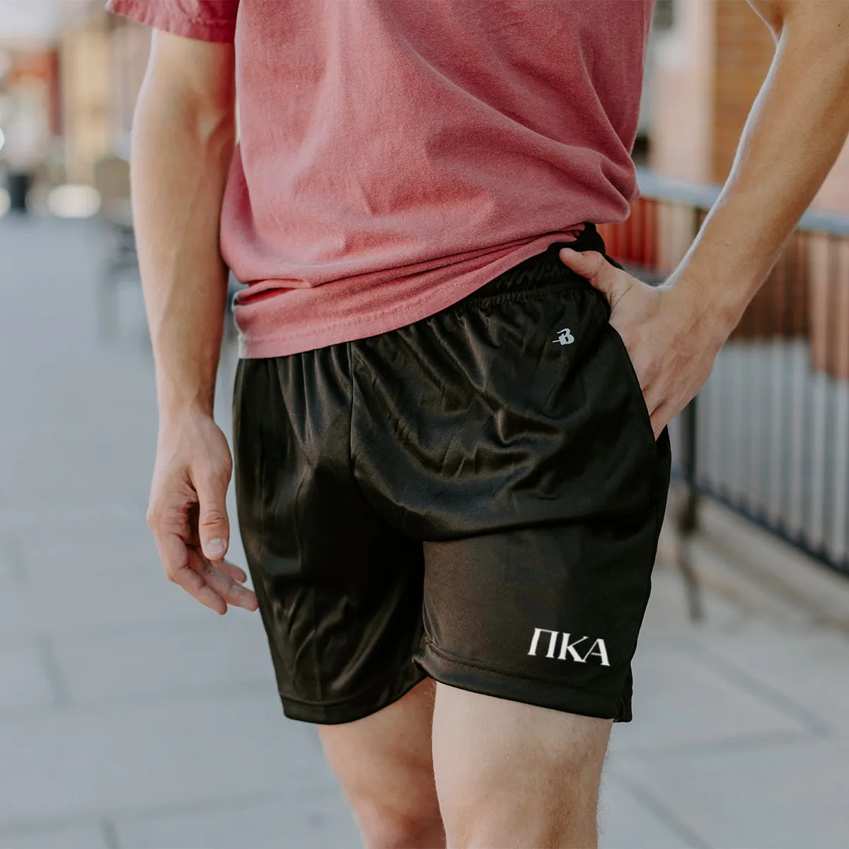 New! Pike 5" Black Shorts