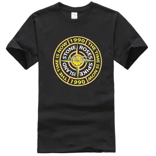 new popular fashion men's t-shirt the stone roses spike island t-shirt-indie music tee men's punk t-shirt