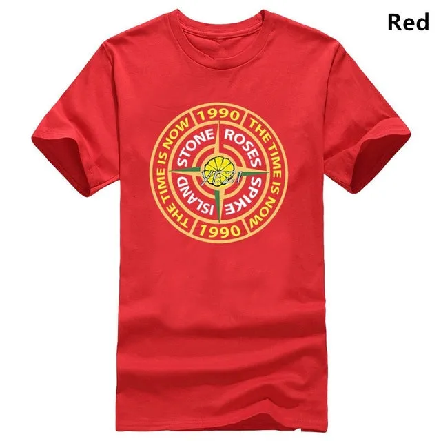 new popular fashion men's t-shirt the stone roses spike island t-shirt-indie music tee men's punk t-shirt