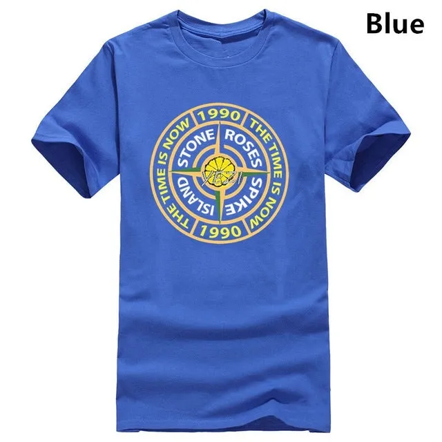 new popular fashion men's t-shirt the stone roses spike island t-shirt-indie music tee men's punk t-shirt