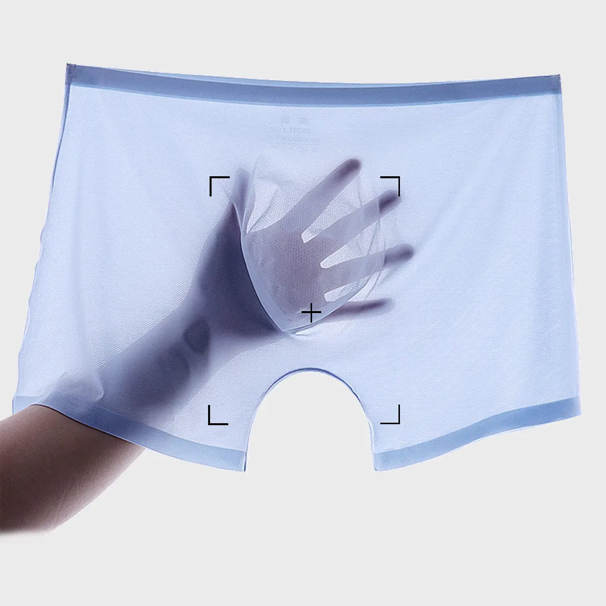 No-chafe 3D Seamless Pouch- Men's Ultra Thin Mesh See-Through Underpants ( 5-Pack) JEWYEE-AY 023PJ