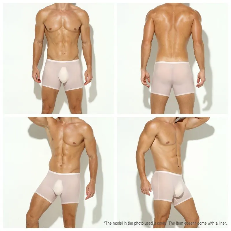 No-chafe 3D Seamless Pouch- Men's Ultra Thin Mesh See-Through Underpants ( 5-Pack) JEWYEE-AY 023PJ