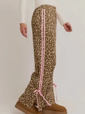 No Time for Games Pants: Leopard/Pink