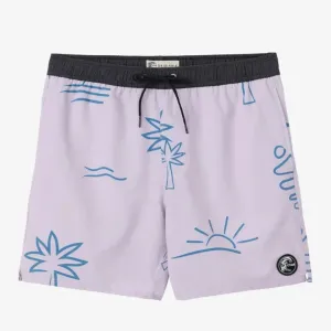 O'Neill OG Print Volley Shorts 16" - Purple Iris