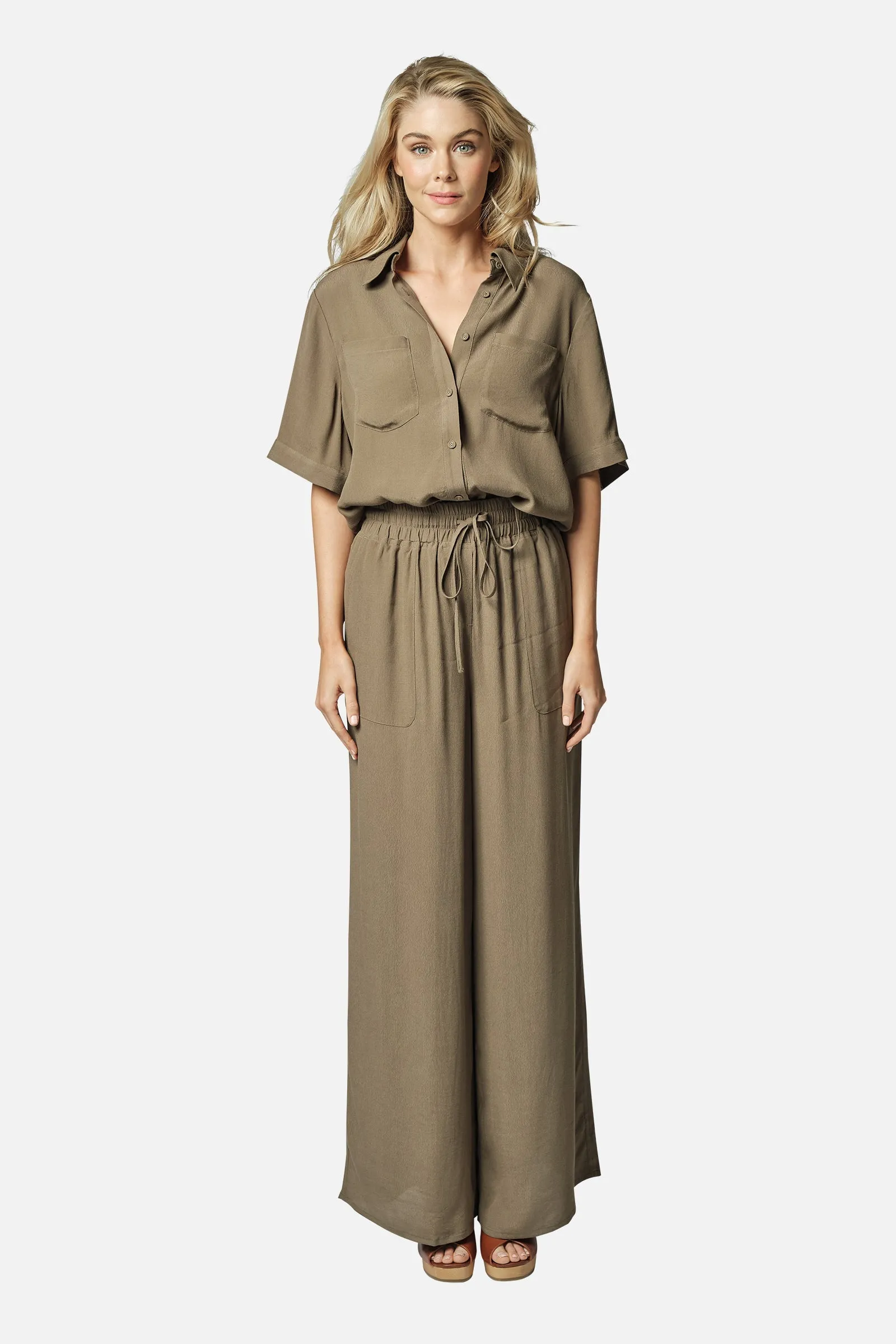 Palazzo Pants KHAKI