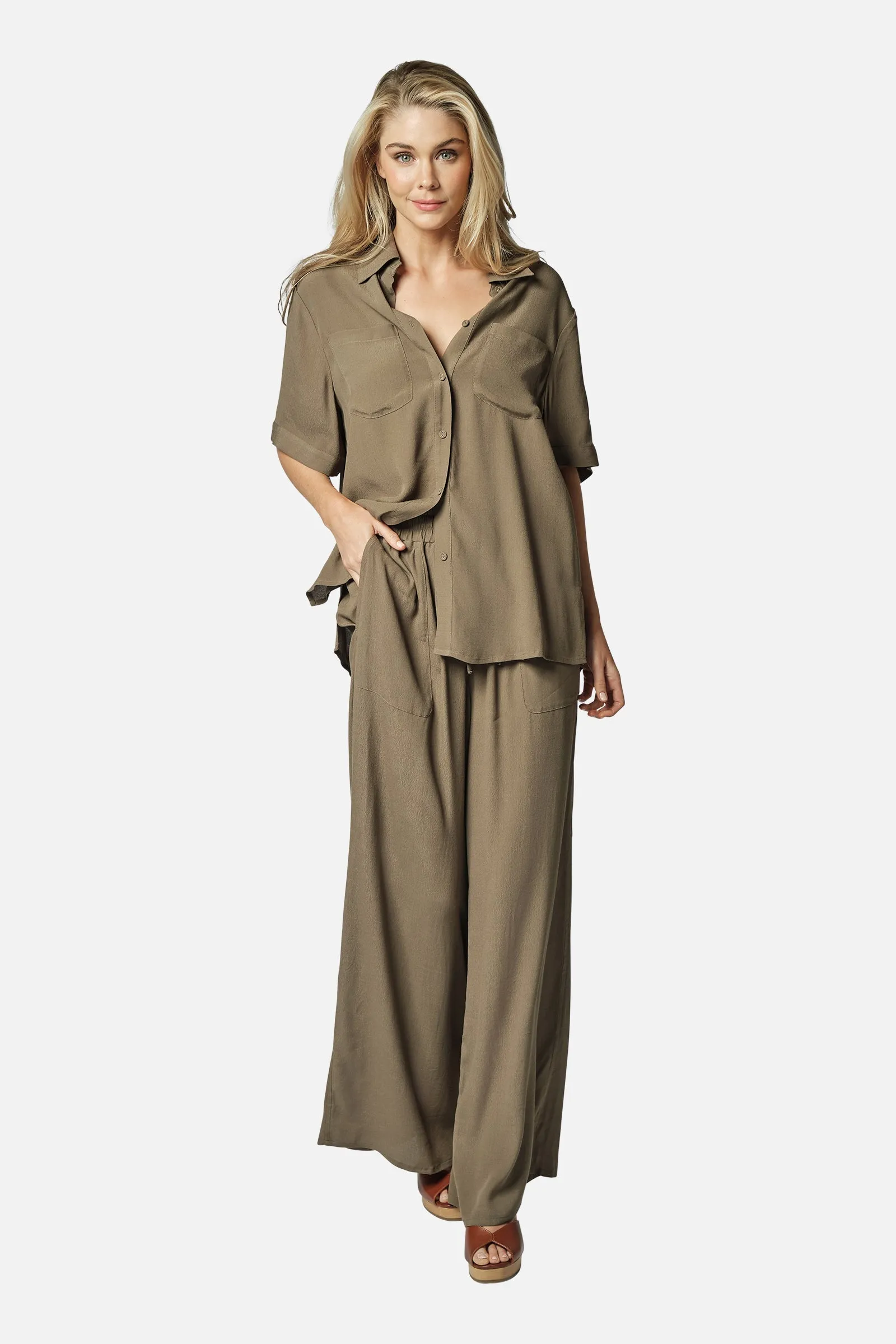 Palazzo Pants KHAKI