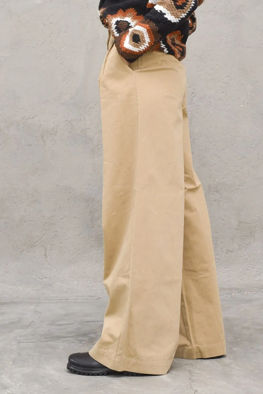 Palazzo Pants - Khaki