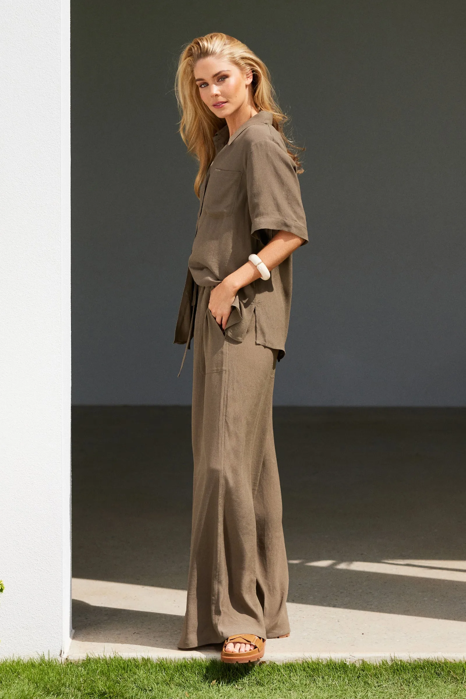 Palazzo Pants KHAKI