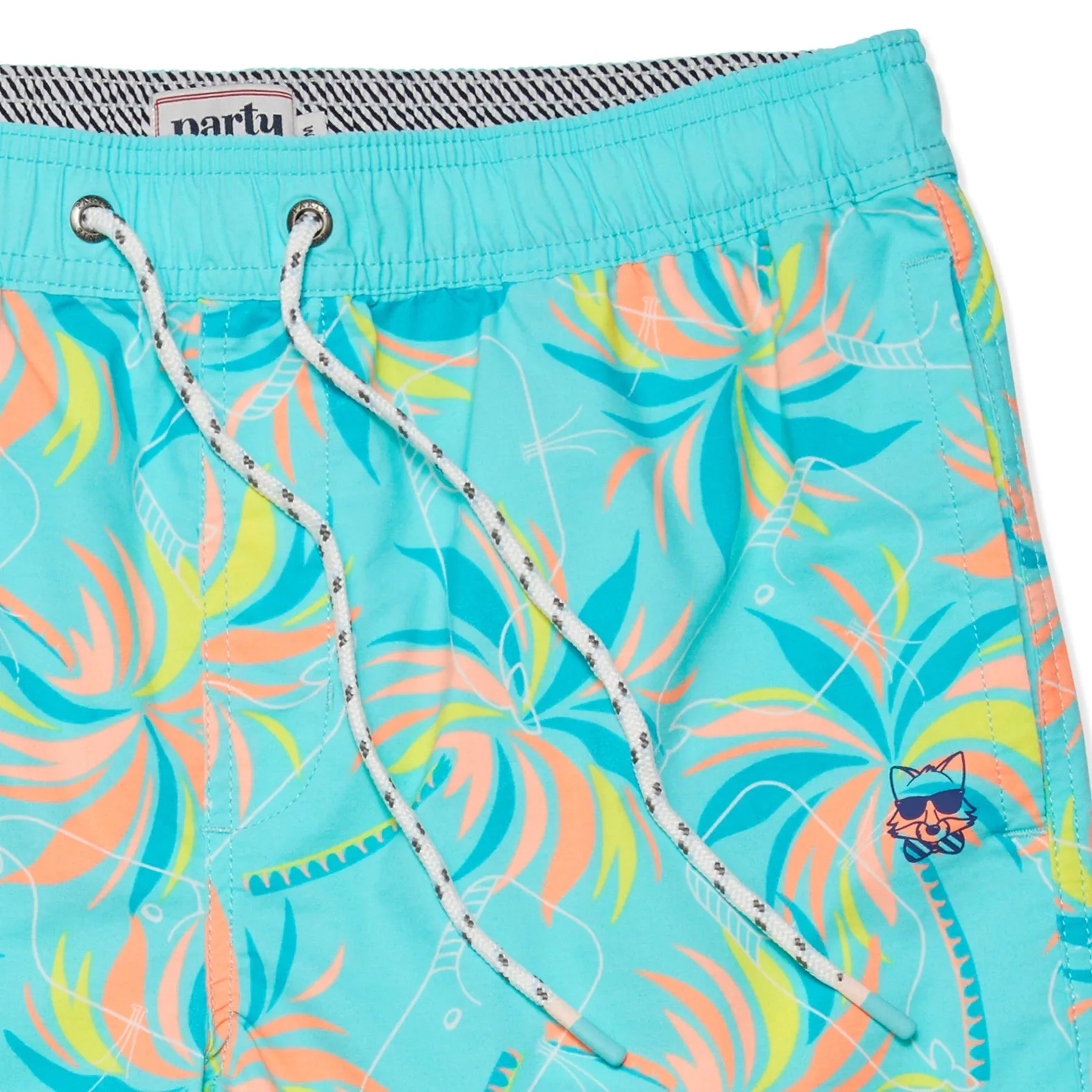 Part Pants Tropical Moby Short - Aroba Blue