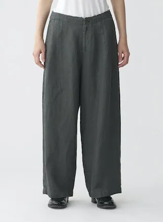 Pas de Calais Linen Twill Wide Pant