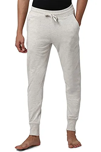 Peter England Men's Regular Track Pants (PETPNTEM3218505_Grey_XL)