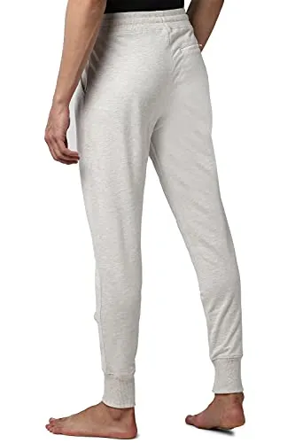 Peter England Men's Regular Track Pants (PETPNTEM3218505_Grey_XL)