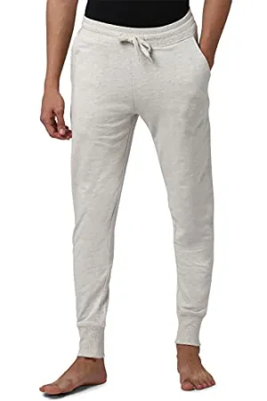 Peter England Men's Regular Track Pants (PETPNTEM3218505_Grey_XL)
