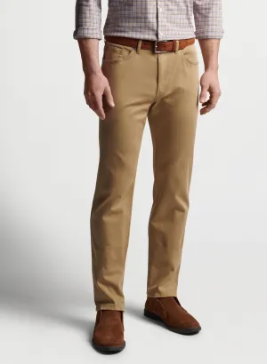 PETER MILLAR ULTIMATE SATEEN FIVE POCKET PANT - KHAKI