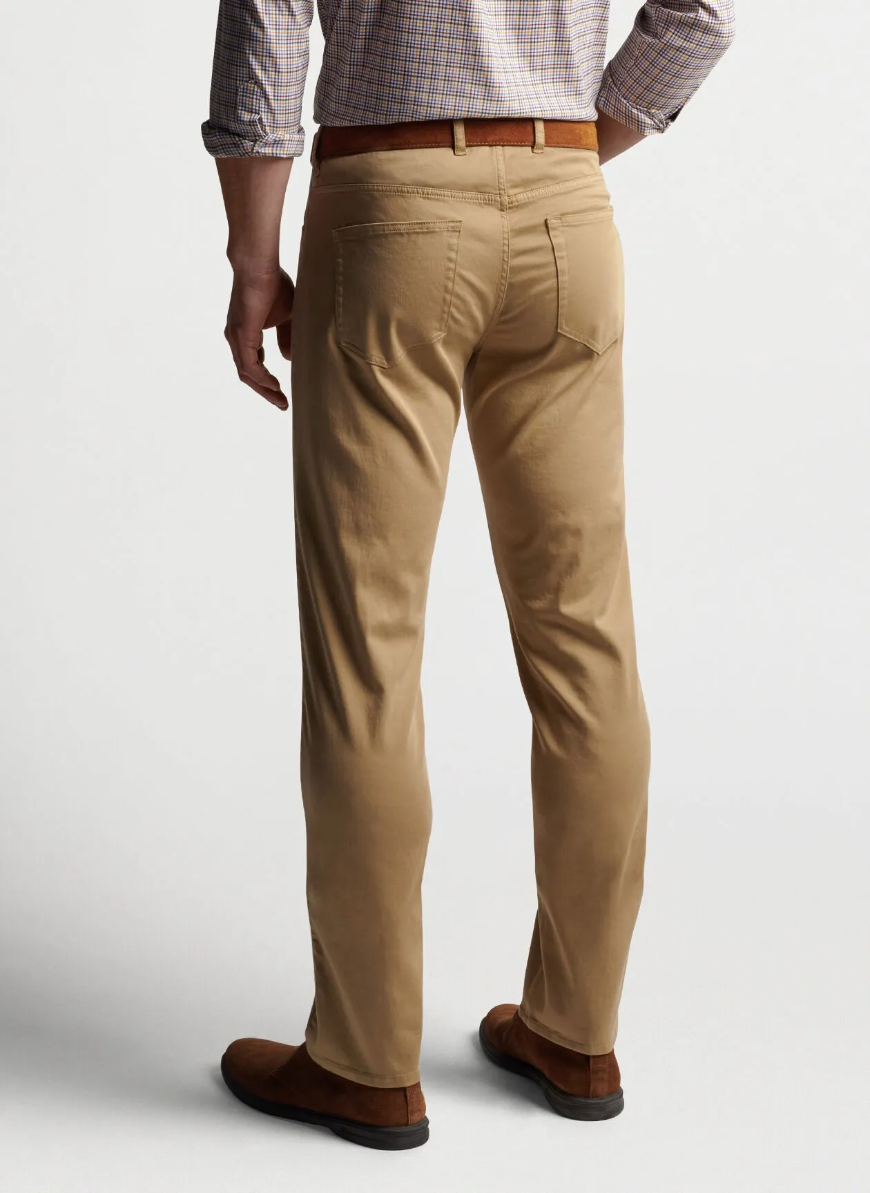 PETER MILLAR ULTIMATE SATEEN FIVE POCKET PANT - KHAKI