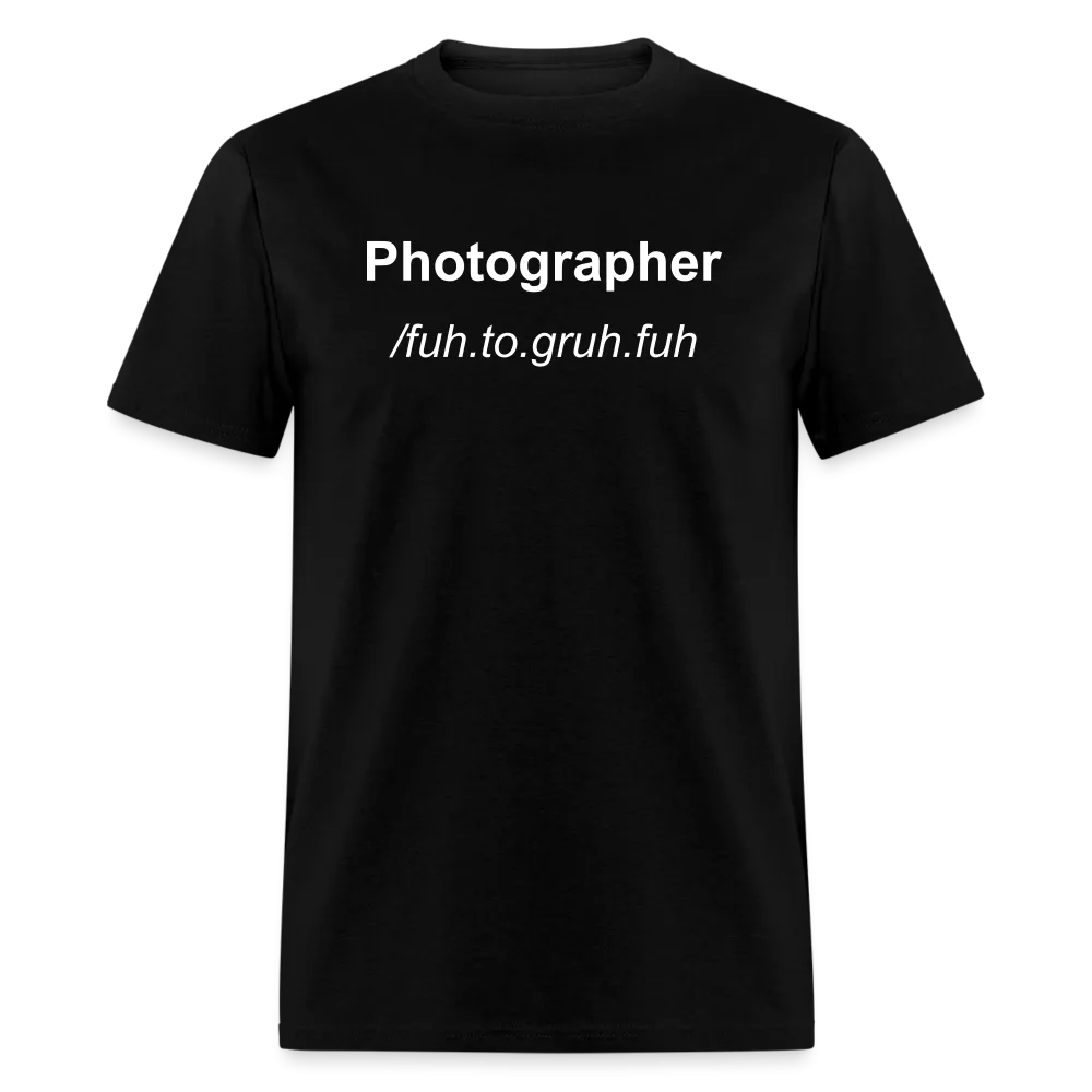 Photographer Life Men's or Unisex T-Shirt up to 6 XL