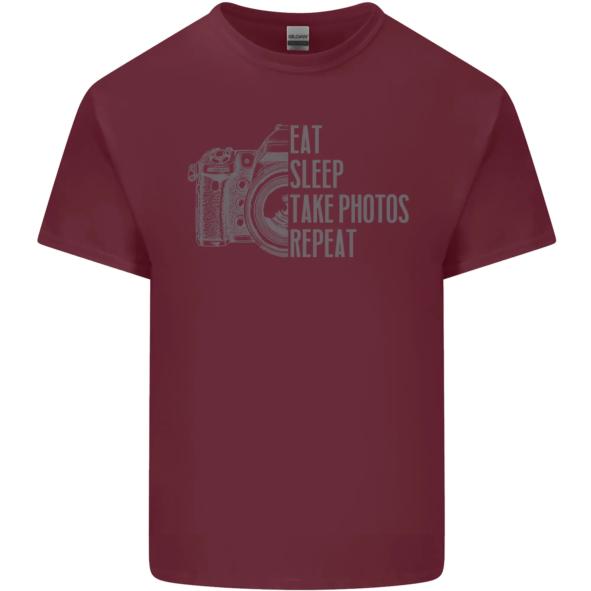 Photography Eat Sleep Photos Photographer Mens Light Cotton T-Shirt