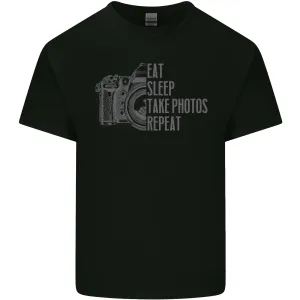 Photography Eat Sleep Photos Photographer Mens Light Cotton T-Shirt