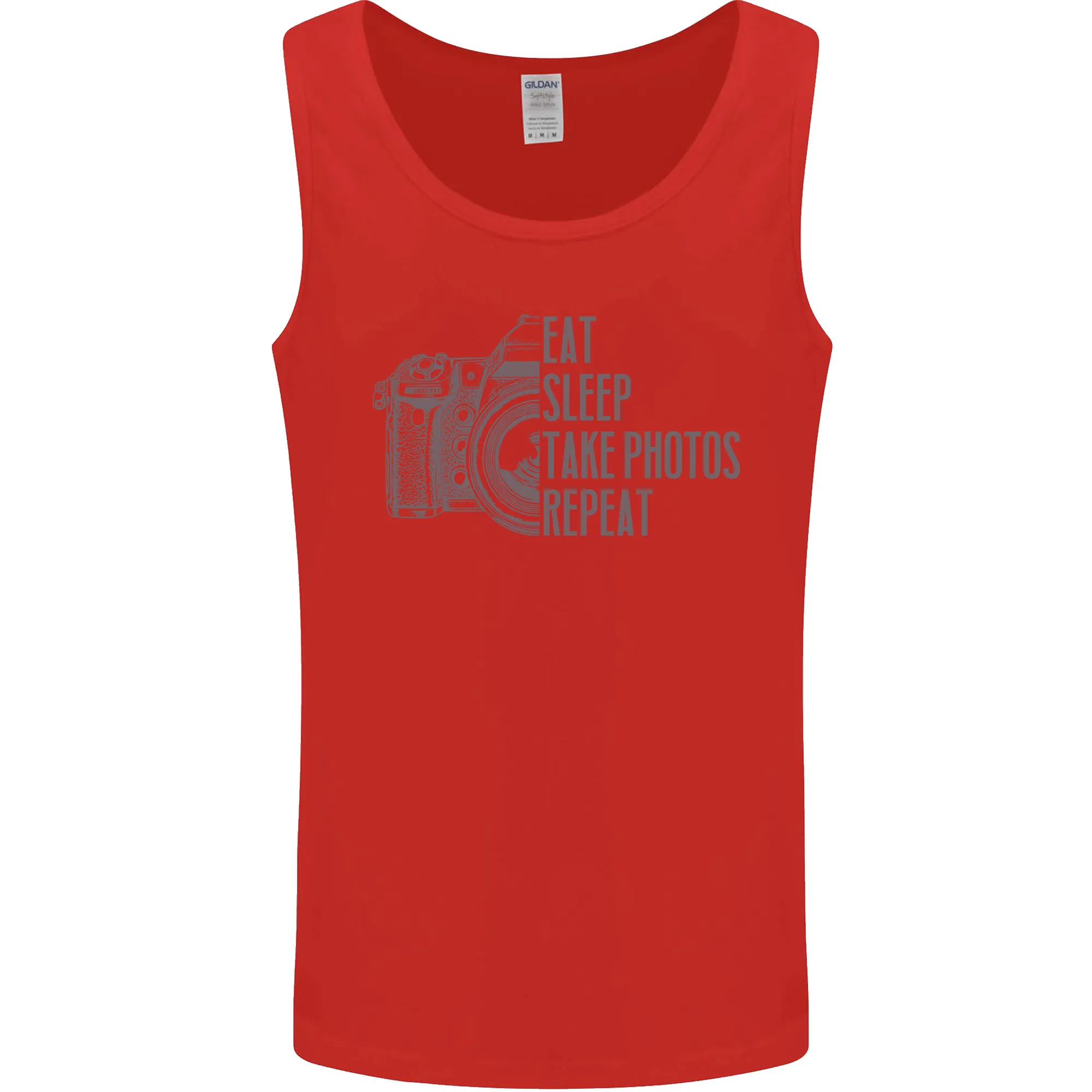 Photography Eat Sleep Photos Photographer Mens Vest Tank Top