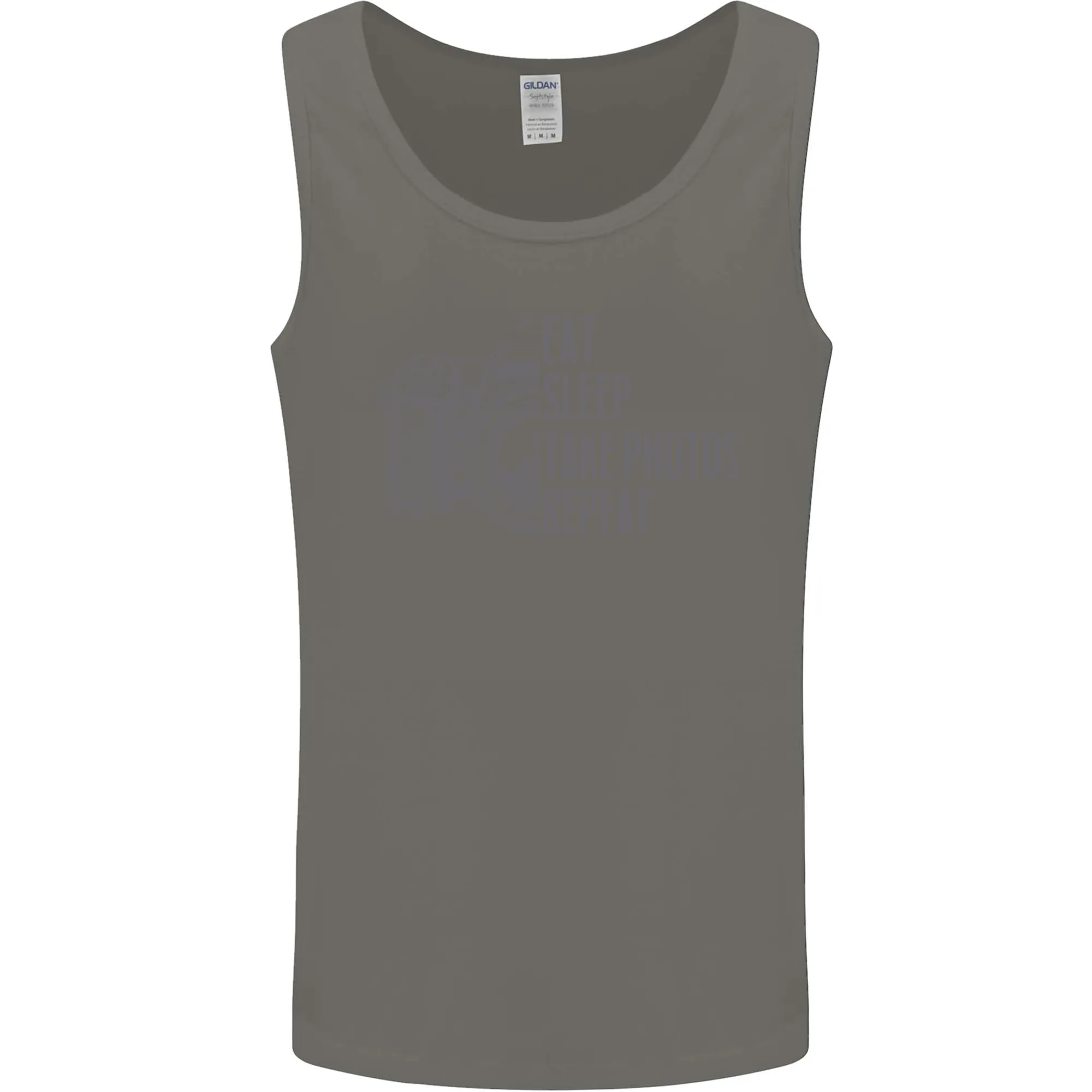 Photography Eat Sleep Photos Photographer Mens Vest Tank Top