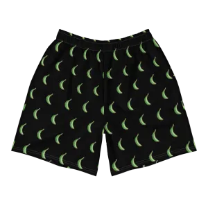 Platano All-Over Men's Athletic Long Shorts (Black)