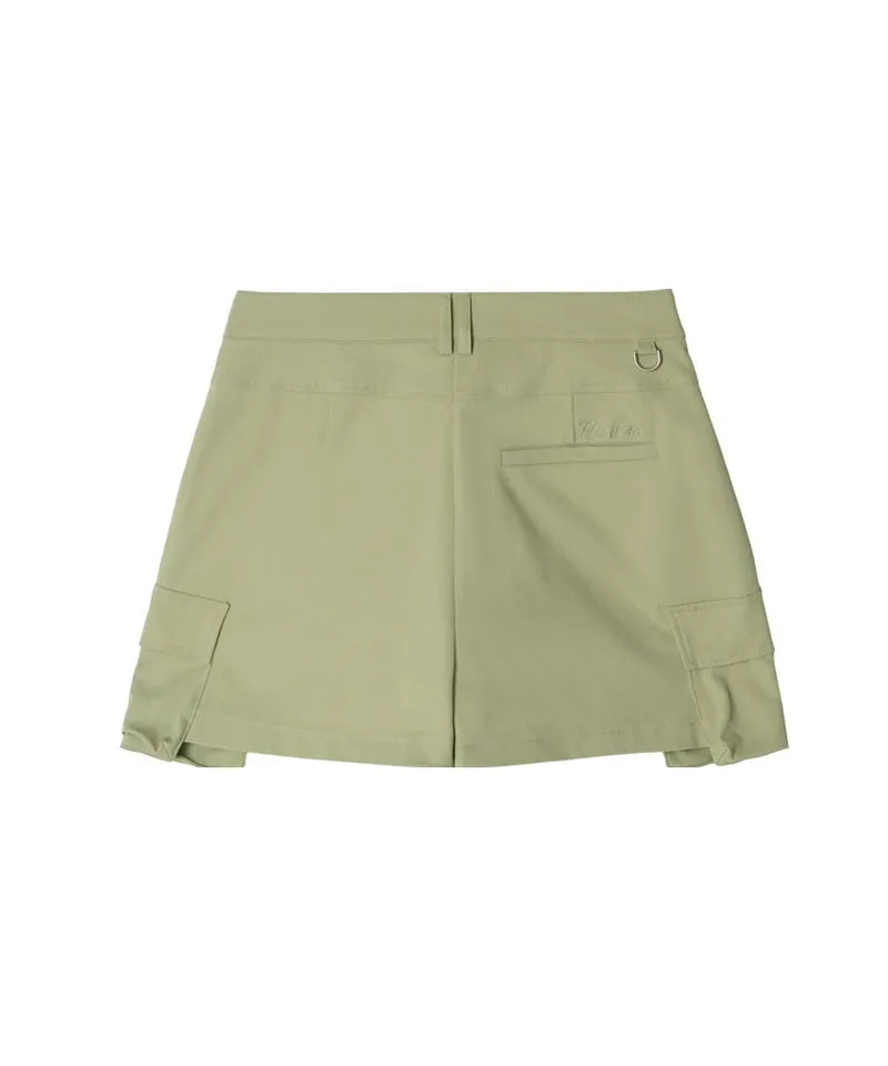 POSHERD Cargo Pocket Skort  - Light Khaki