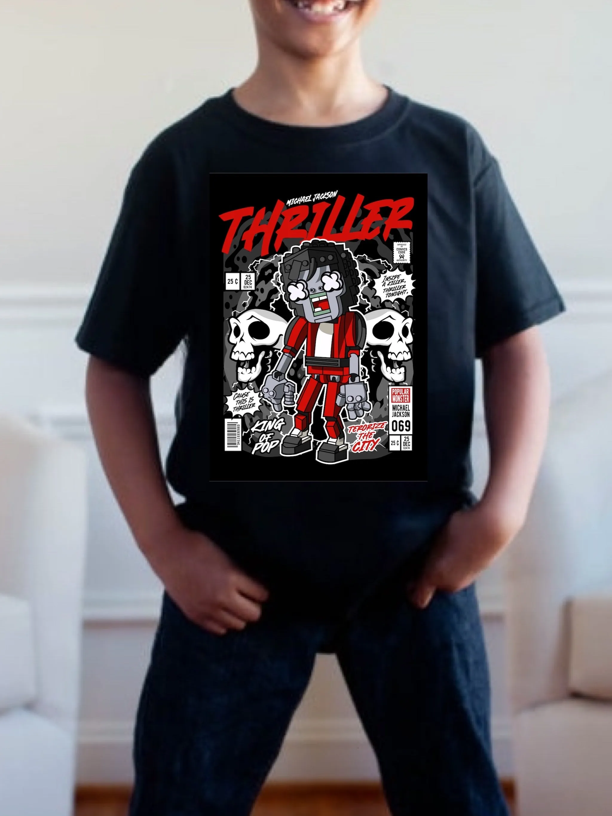 Pre order THRILLER POP tee (tee as pictured ) 1.5 week -2 week Tat