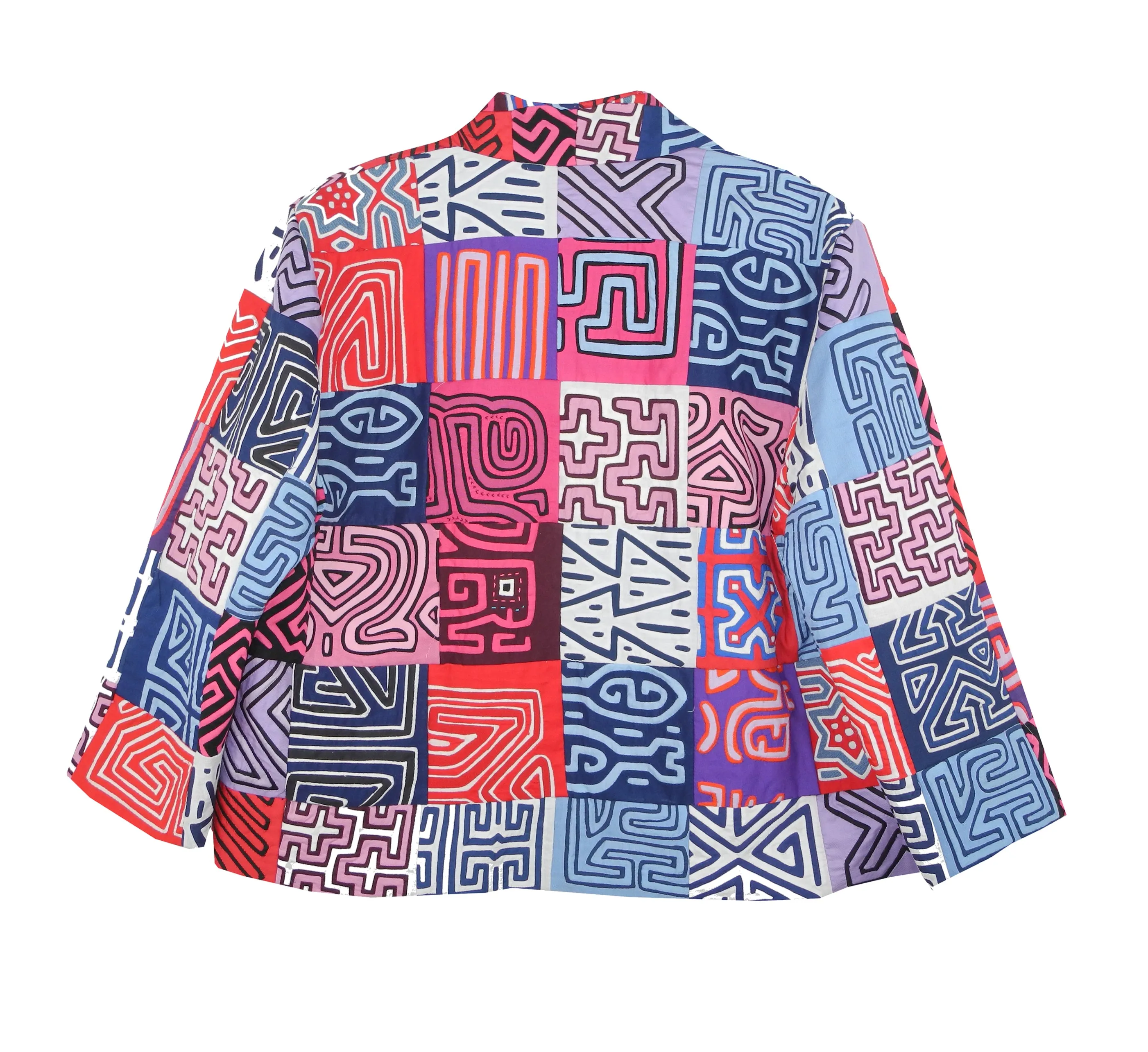 Puzzles in Lilac-Red Kuna Jacket
