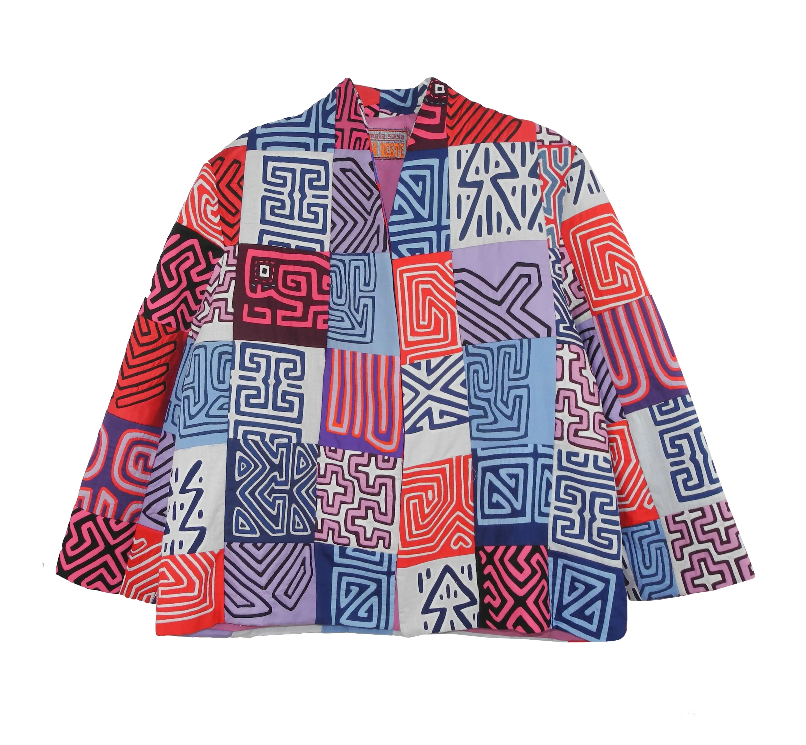 Puzzles in Lilac-Red Kuna Jacket