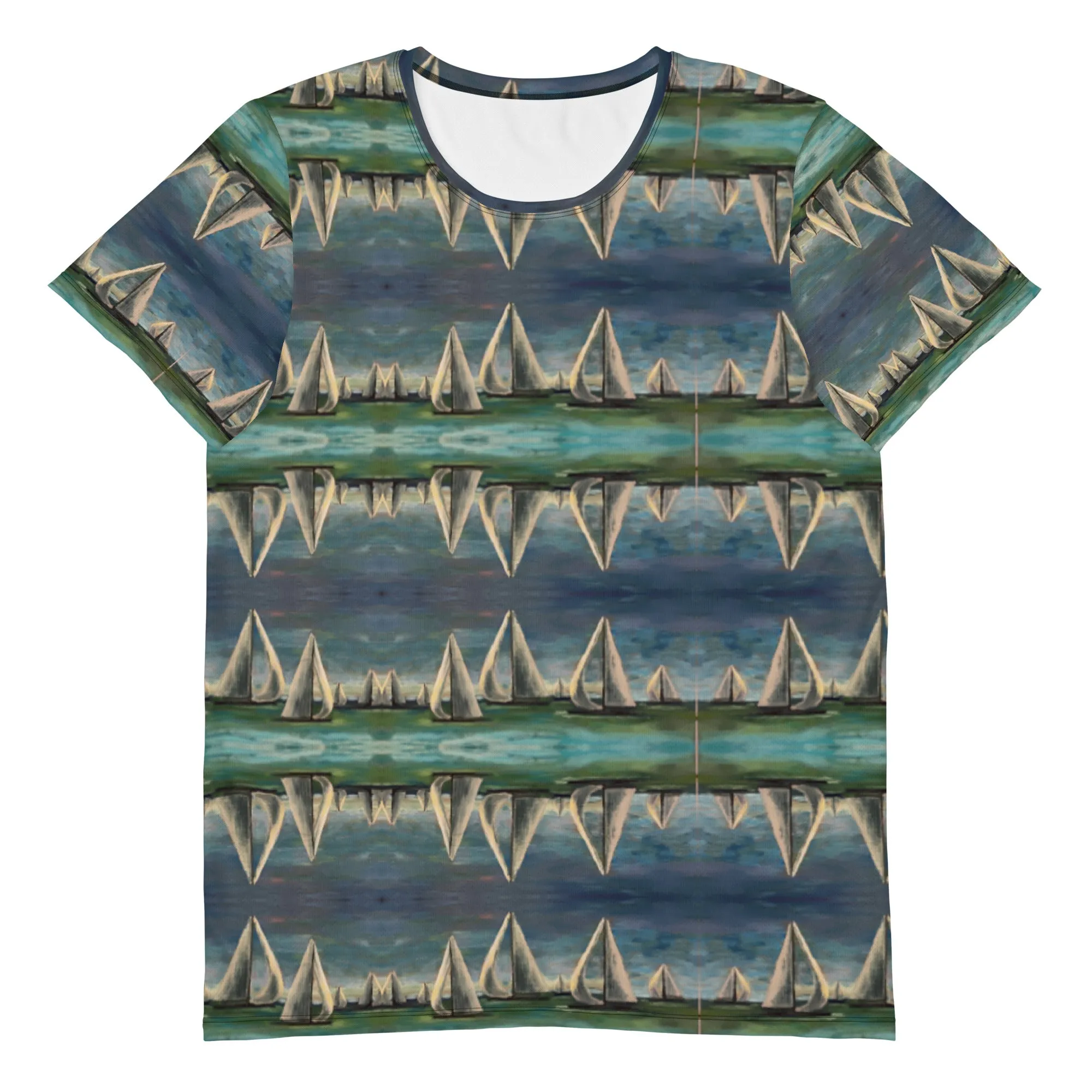 "Black Knights"  Men's Surf Shirt/Short Sleeve Athletic Top