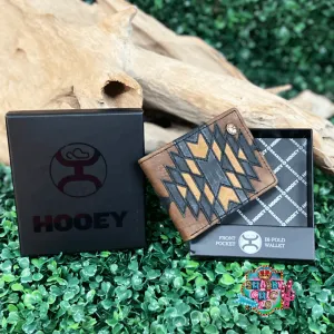 "KAI" BROWN/BLACK & TAN PATCHWORK FRONT POCKET BIFOLD WALLET