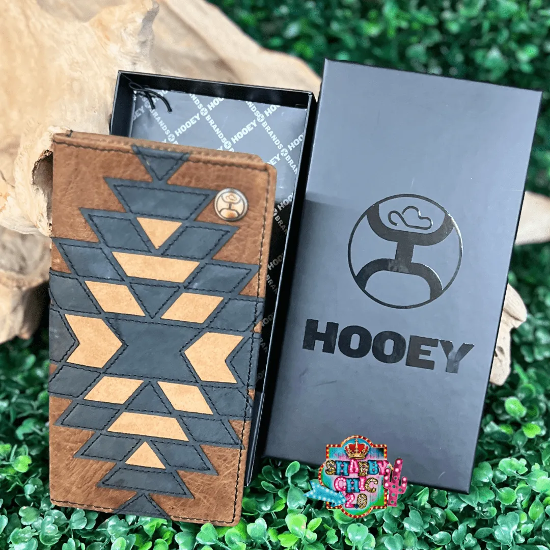 "KAI" BROWN/BLACK & TAN PATCHWORK RODEO HOOEY WALLET