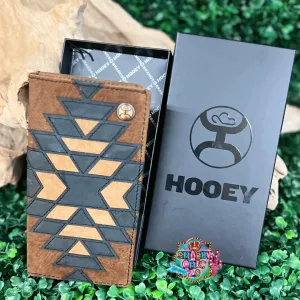 "KAI" BROWN/BLACK & TAN PATCHWORK RODEO HOOEY WALLET
