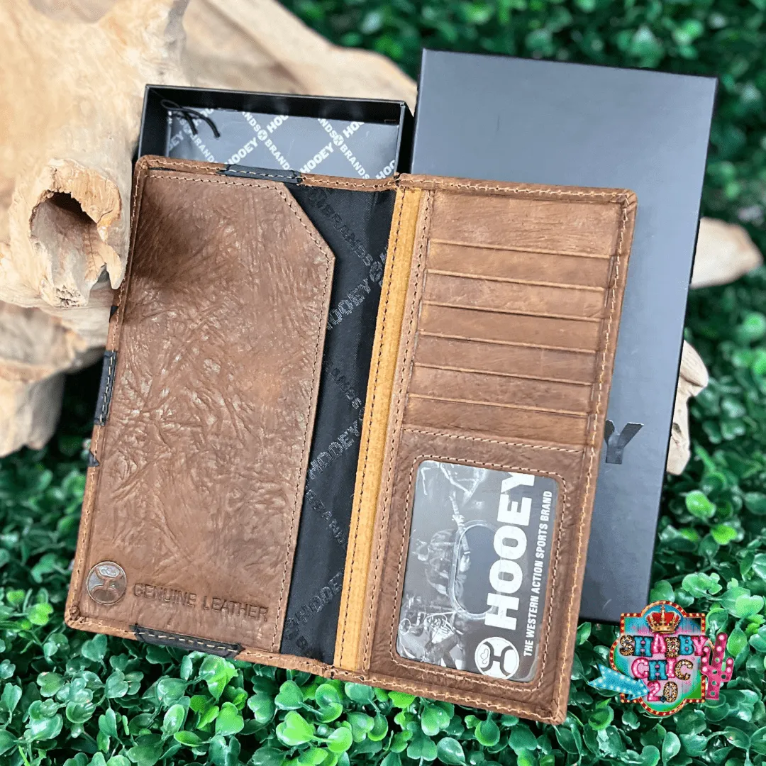 "KAI" BROWN/BLACK & TAN PATCHWORK RODEO HOOEY WALLET