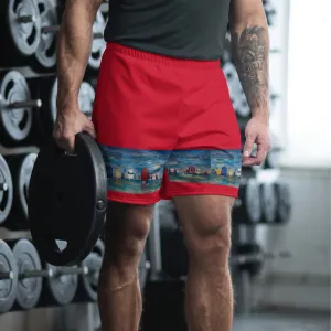 "Spinnaker Party - Red" Men's Athletic Long Shorts