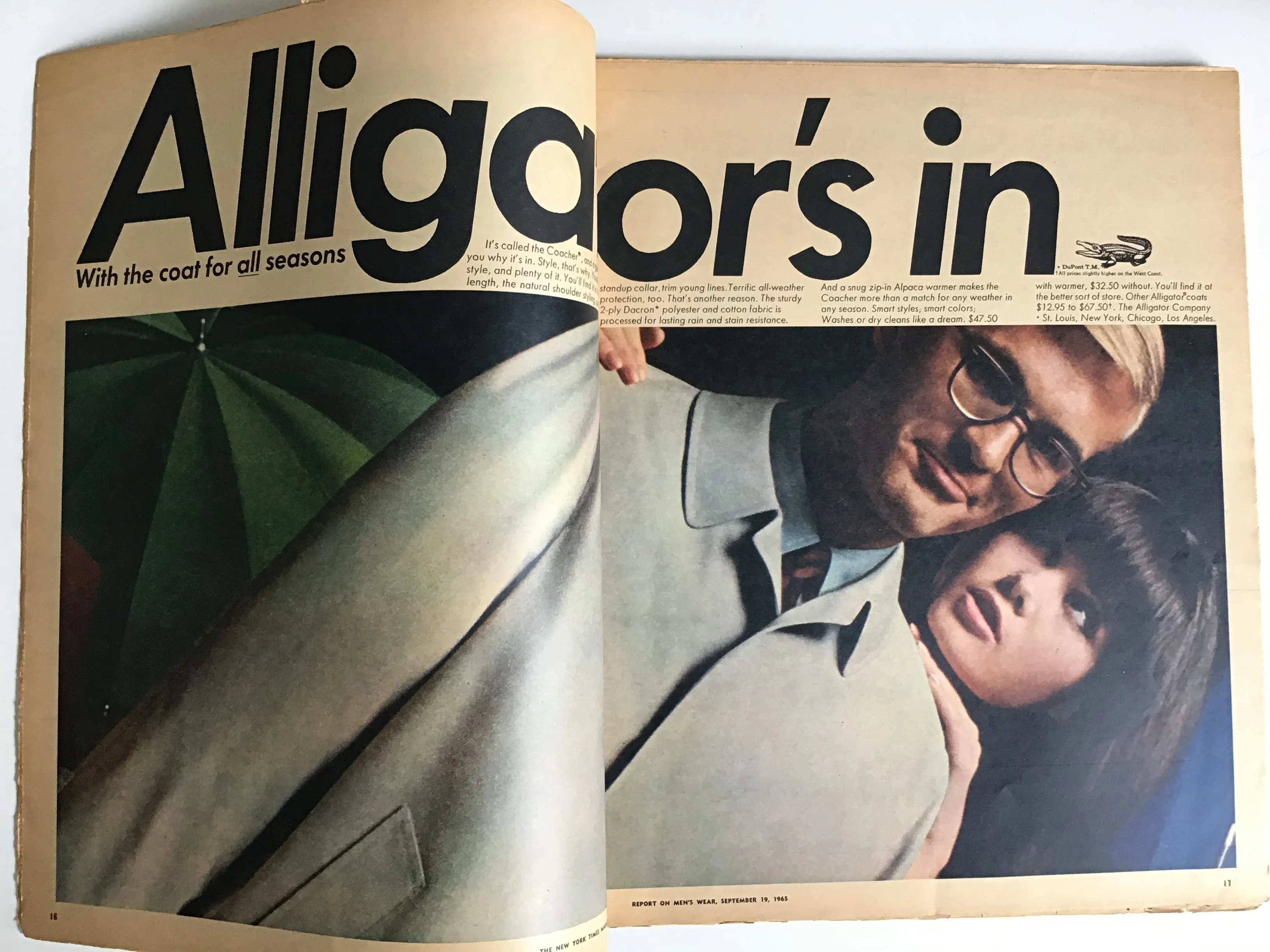 Report on Men's Wear September 19, 1965