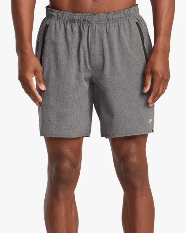 RVCA Mens Yogger Stretch Elastic Waist Shorts 17"