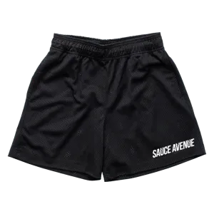 SA (WH) | Black Mesh Shorts