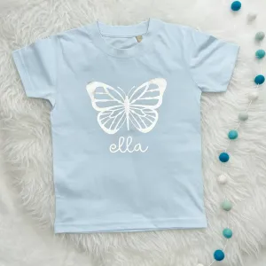 Shiny Personalised Butterfly T Shirt