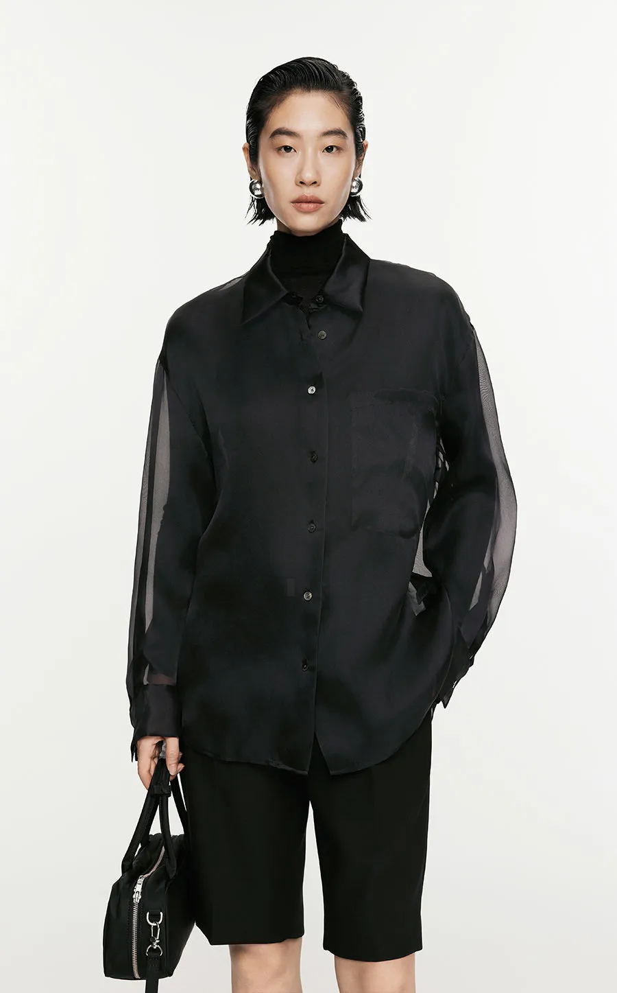 Shirt/JNBY Organza Long-sleeved Shirt