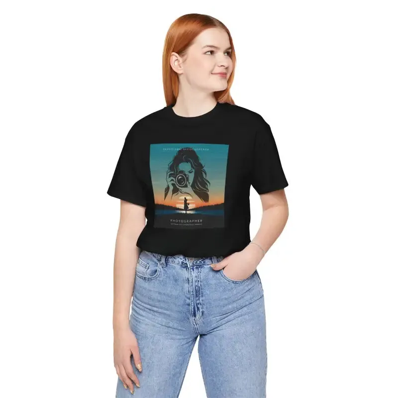 Snap Happy Unisex Jersey Tee for Cozy Photographers