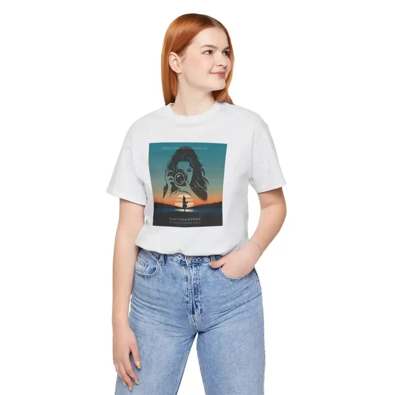 Snap Happy Unisex Jersey Tee for Cozy Photographers