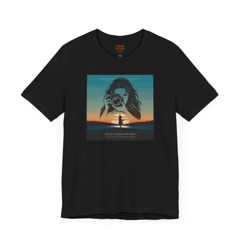 Snap Happy Unisex Jersey Tee for Cozy Photographers