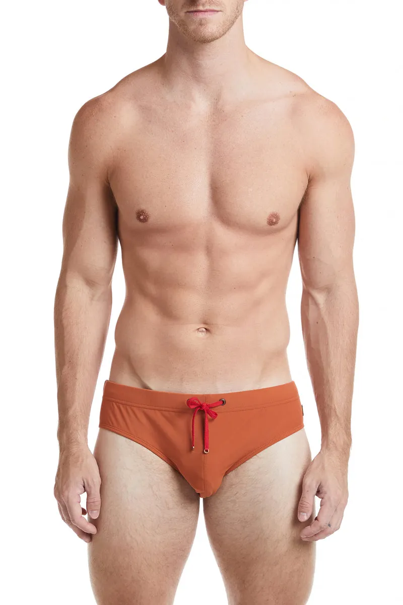 Solid Copper - COLIN Bikini Swim Brief