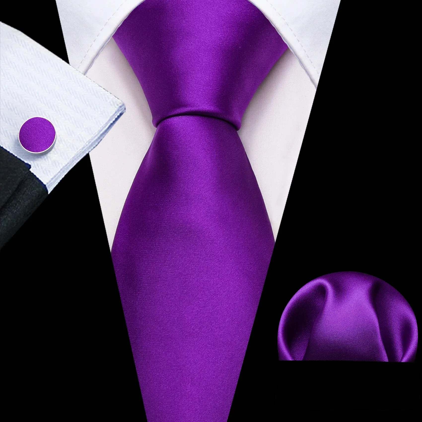 Solid Silk Men's Tie
